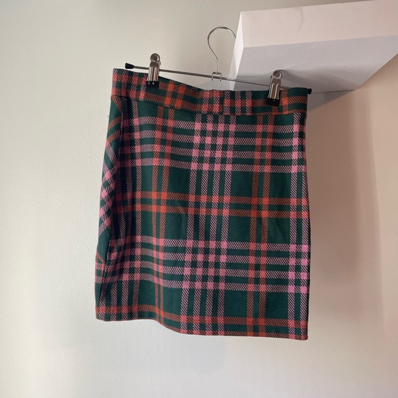 Plaid Free People mini skirt with elastic waist band - Picture 2 of 3